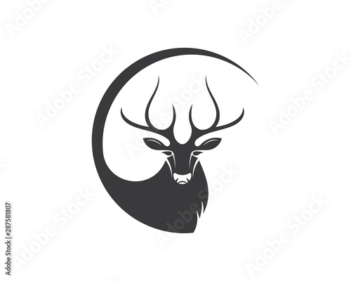 Deer ilustration logo vector