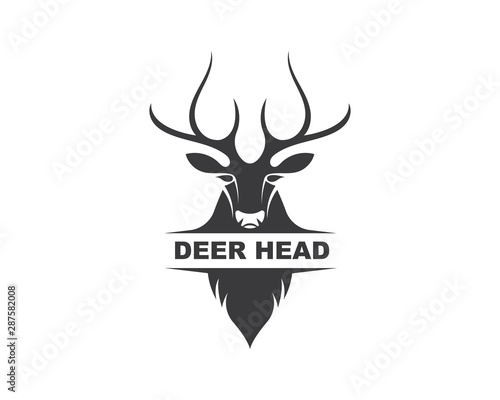 Deer ilustration logo vector