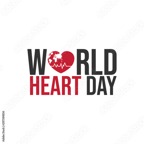 Creative concept of world heart day vector image