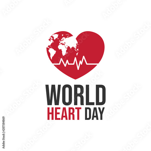Creative concept of world heart day vector image