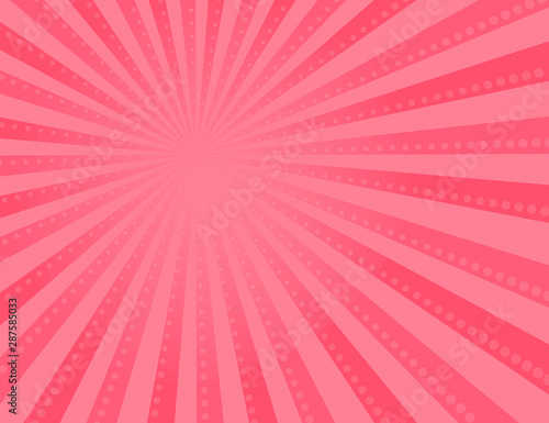 Pink abstract vector background. Comic book