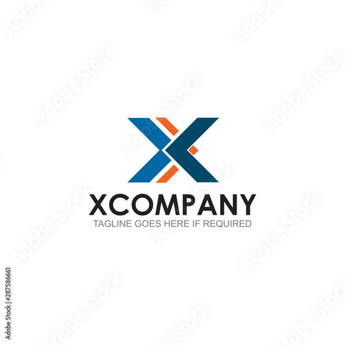 Free Download X letter initial logo design vector illustration template - GFXLoad
