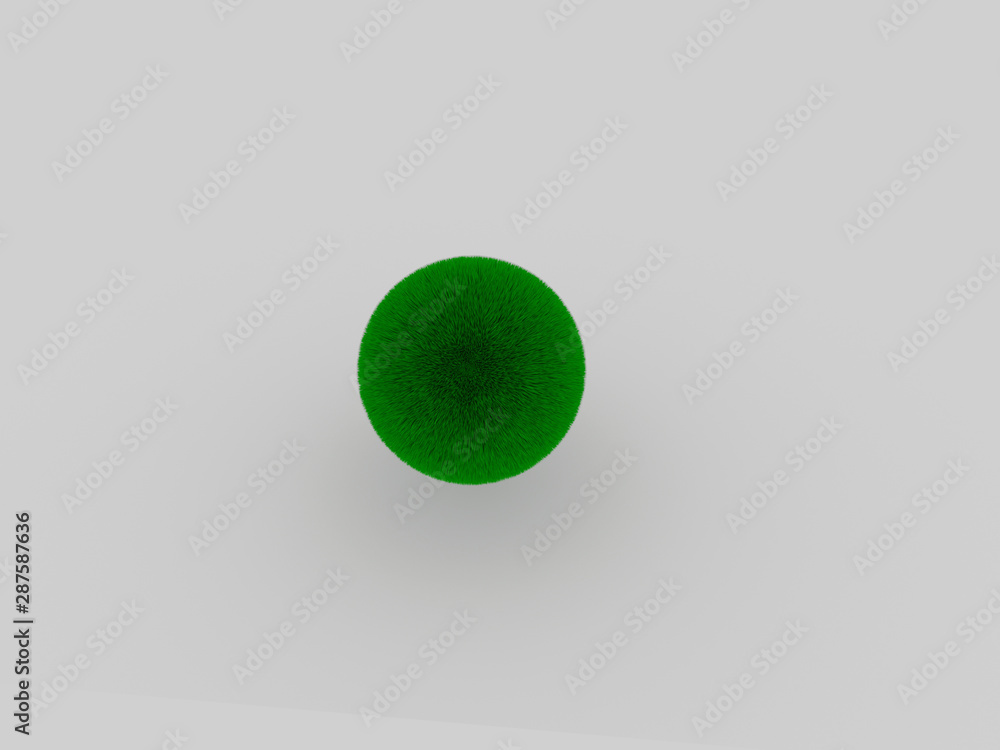 green ball on white background green ball on white background