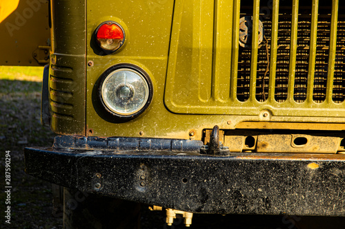 detail of an old truck