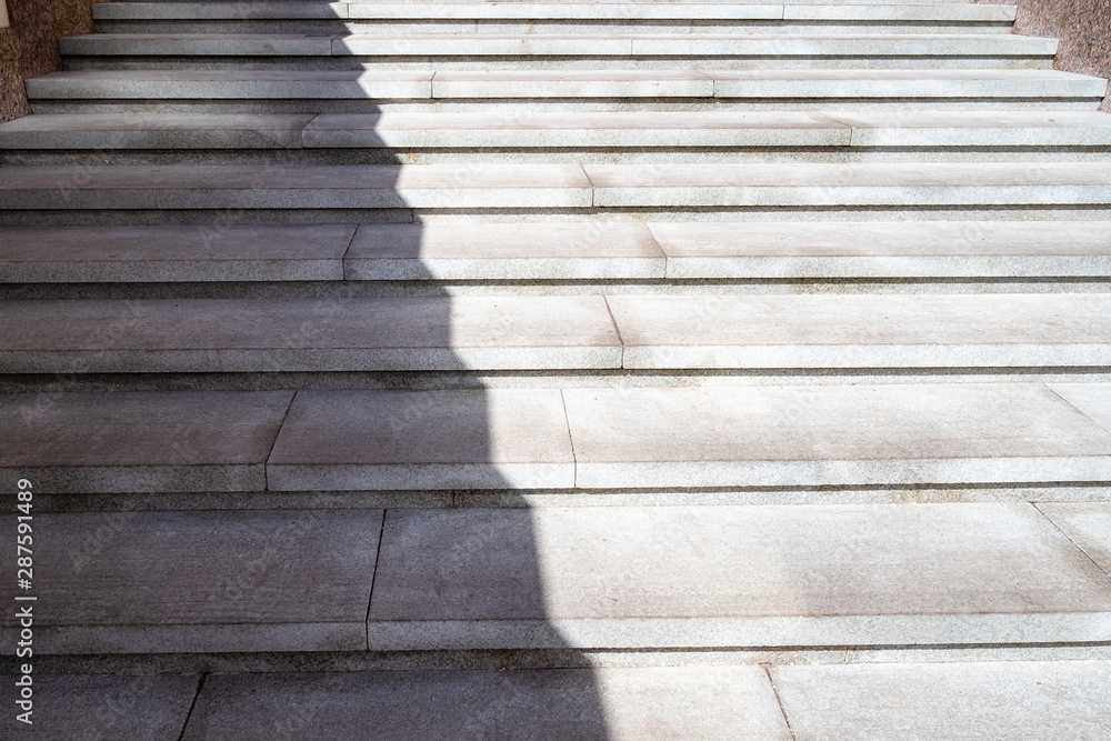 wide granite steps of street pedestrian crossing wide granite steps of street pedestrian crossing