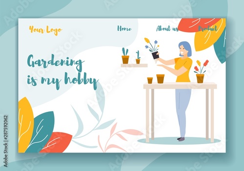 Gardening is my Hobby Horizontal Banner Plant Care