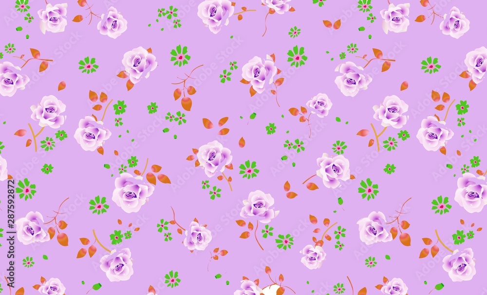 seamless pattern with flowers