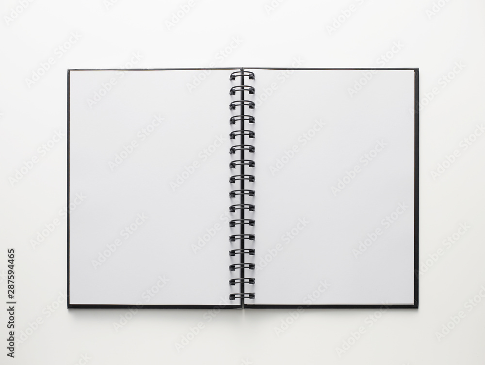 blank notebook isolated on white background blank notebook isolated on white background