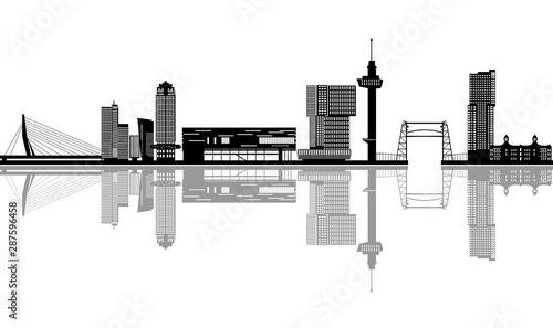 Rotterdam skyline netherlands euro song contest place