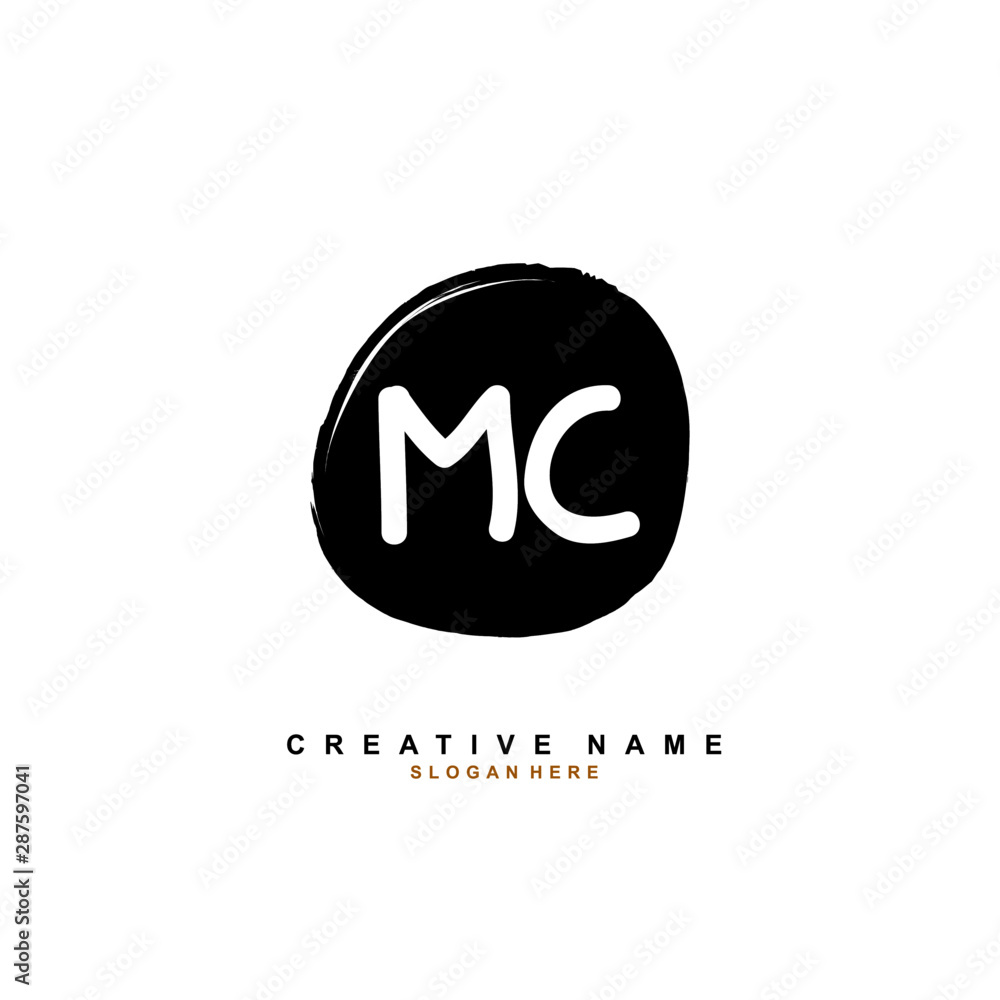 M C MC Initial logo template vector. Letter logo concept with background template. M C MC Initial logo template vector. Letter logo concept with background template.
