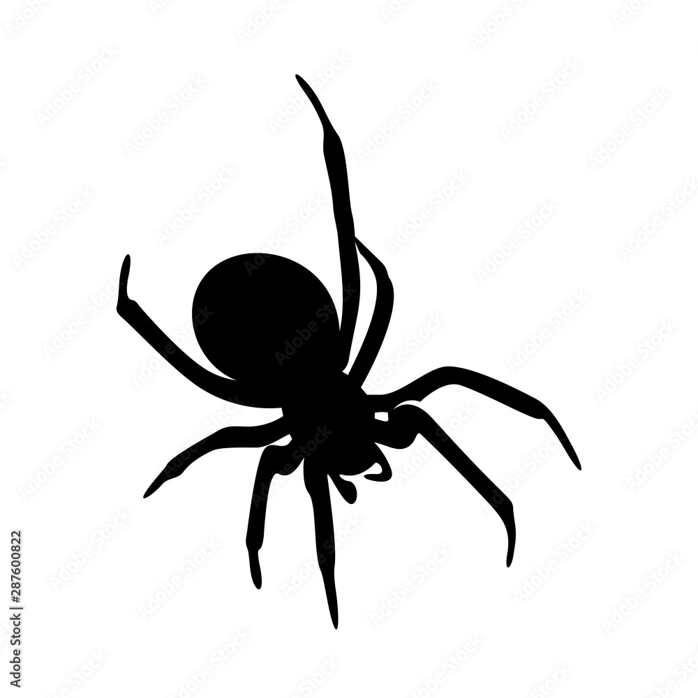 Spiders Vector Design Logo. Spiders Illustration With Various Shapes and Different movements Spiders Vector Design Logo. Spiders Illustration With Various Shapes and Different movements