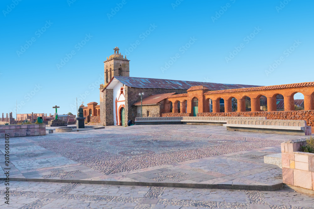 Peru Chucuito Santo Domingo church and square