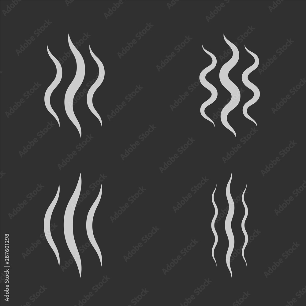 Smoke steam icons Smoke steam icons