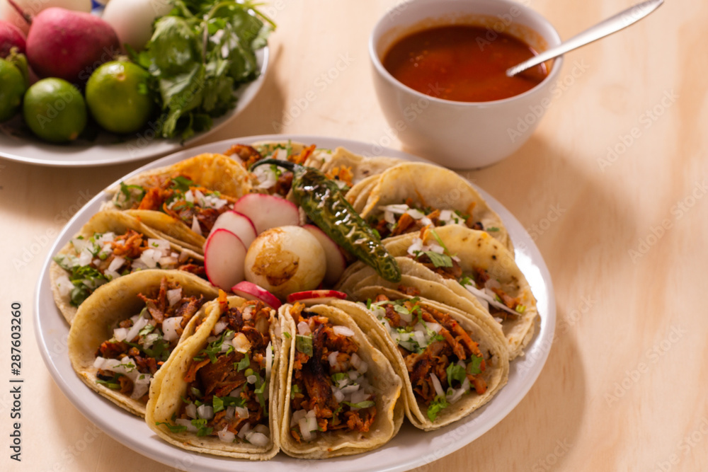 Tacos al pastor estilo mexicano Stock Photo Adobe Stock