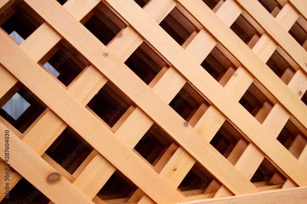 Wooden fence for garden border Lattice Wooden fence for garden border Lattice