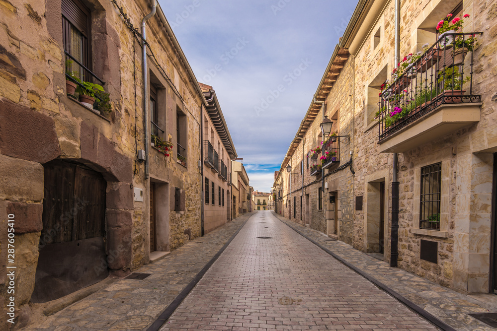 Naklejka premium Medieval streets of Siguenza in the province of Guadalajara (Castilla la Mancha, Spain)