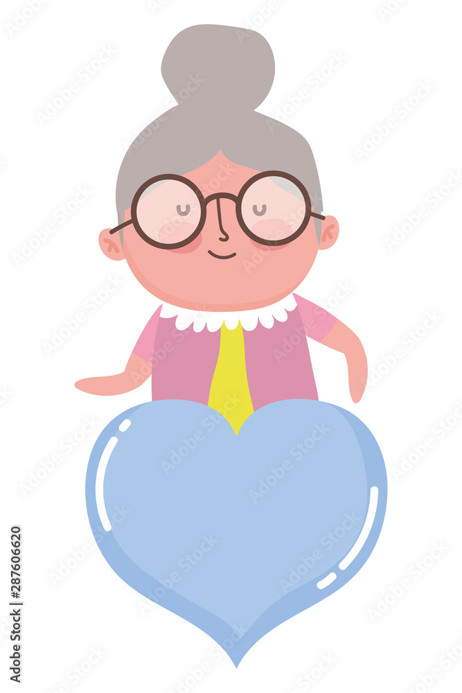 Grandmother cartoon vector design vector illustration Grandmother cartoon vector design vector illustration