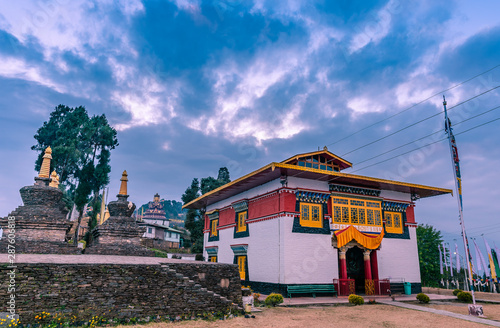 Sangag Choling monastery is situated at the southwest side of Gyalzing, west District. Sang-ngag Cholingmonastery is claimed to have founded by Lama Lhatsun Chhenpo. photo