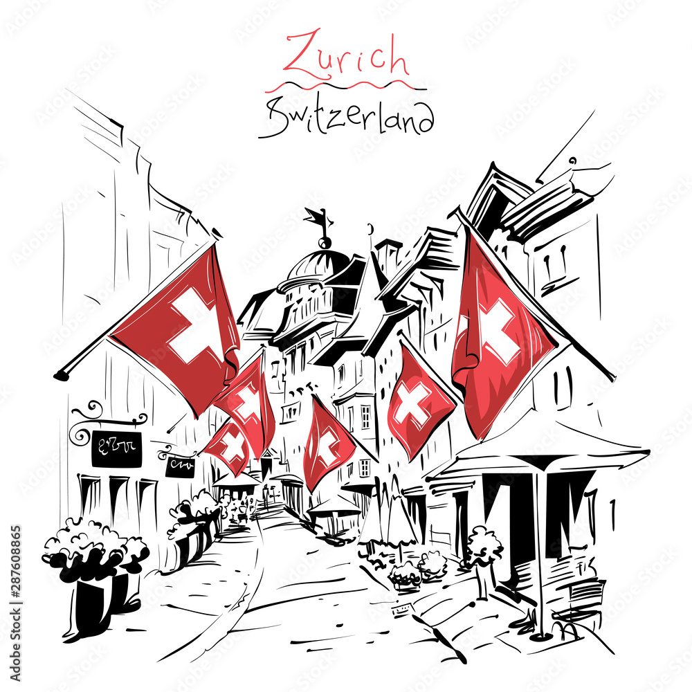Old Town of Zurich, Switzerland