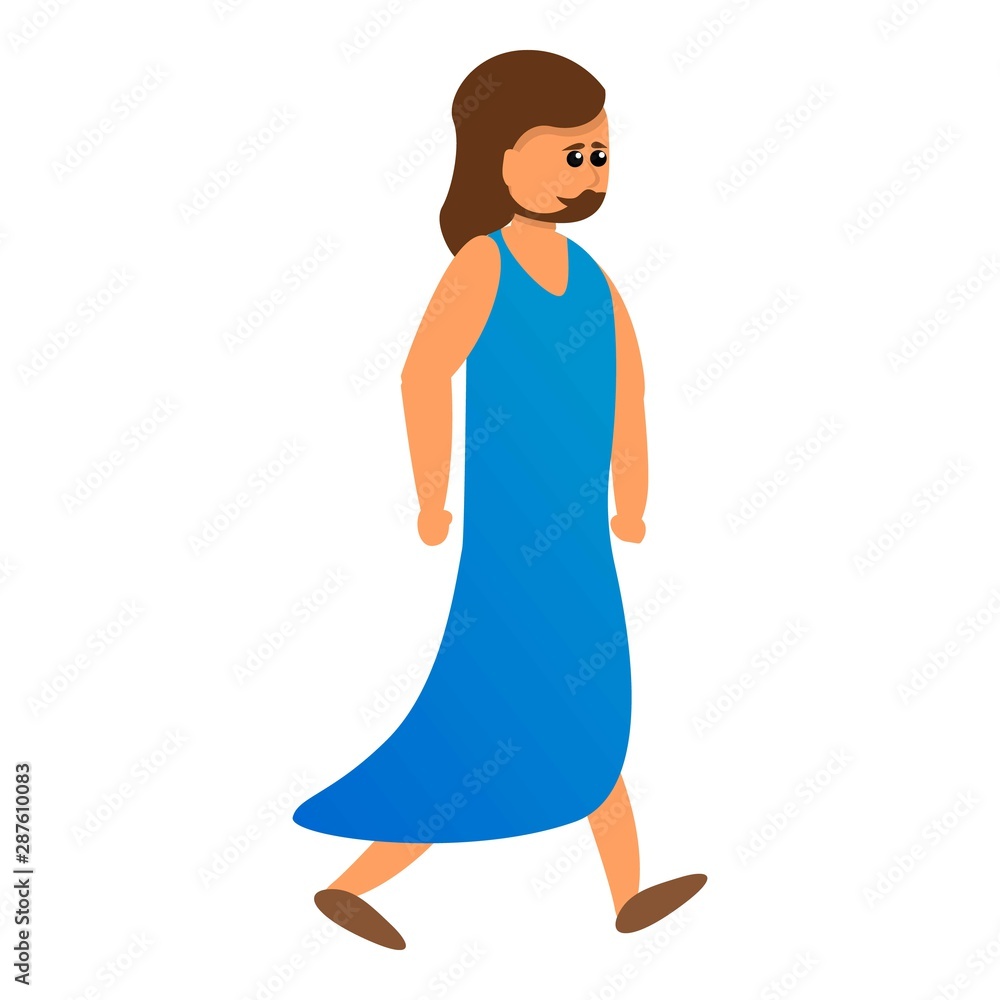 Transgender man dress icon. Cartoon of transgender man dress vector icon for web design isolated on white background