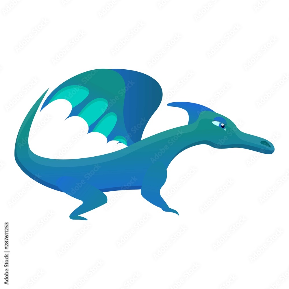 Fototapeta premium Mythical dragon icon. Cartoon of mythical dragon vector icon for web design isolated on white background
