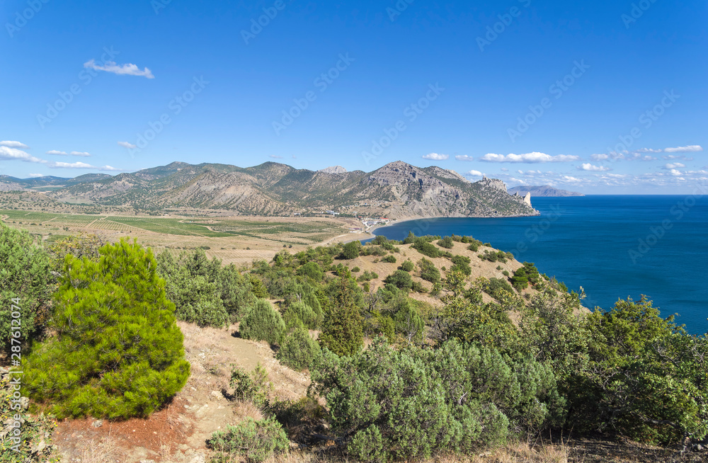 Bay on the Black Sea coast of Crimea.