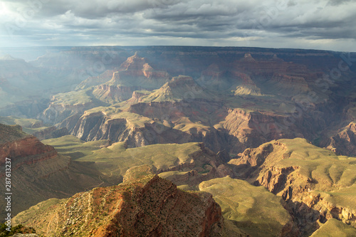 Eroded landscape in the Grand Canyon National Park south rim  United States
