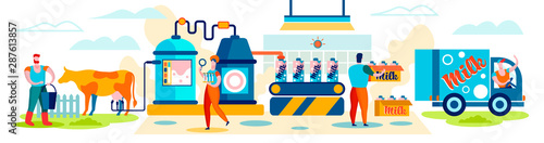 Milk Manufacturing Farm Production Industry, Dairy