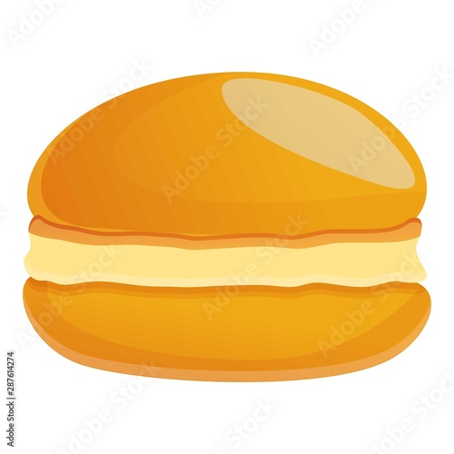 Macaroon icon. Cartoon of macaroon vector icon for web design isolated on white background © nsit0108