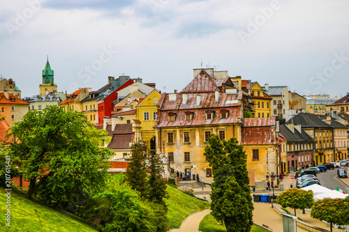 Lublin, Poland, May 10, 2019: Panorama of city of Lublin in Poland, Europe.