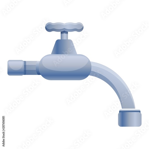 Retro faucet icon. Cartoon of retro faucet vector icon for web design isolated on white background