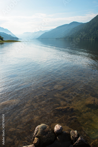 Vertical photoof Teletskoye...