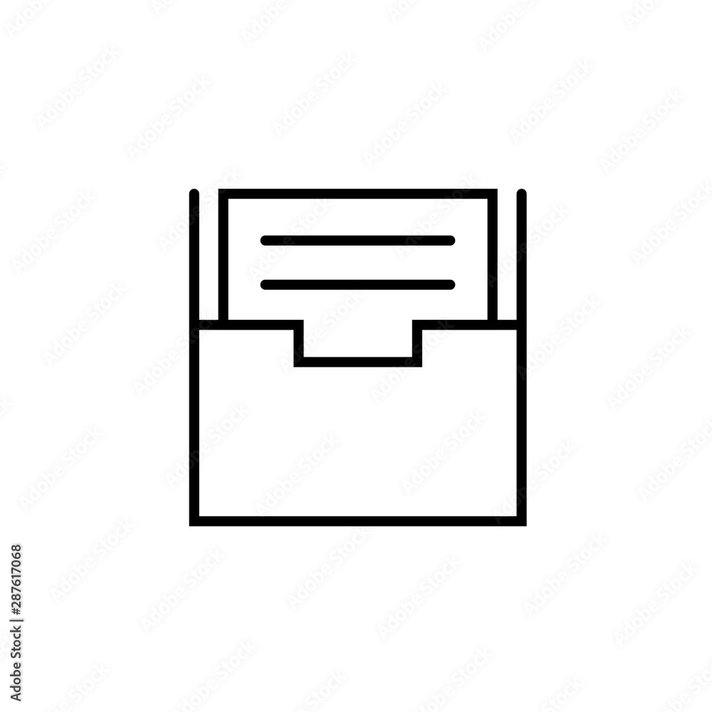Archive vector icon, document drawer symbol. Modern, simple flat vector illustration for web site or mobile app Archive vector icon, document drawer symbol. Modern, simple flat vector illustration for web site or mobile app
