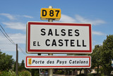 Entrée commune de Salses-le-Château, Pyrénées-orientales, Occitanie, Catalogne