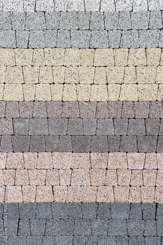 Fototapeta premium Kostka brukowa, chodnik, kamień, tekstura.