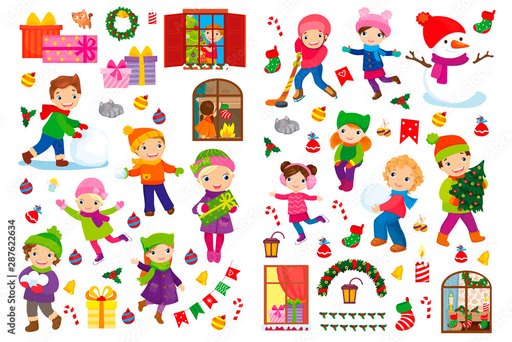Christmas Set Of Children Decoration And Gift Christmas Set Of Children Decoration And Gift