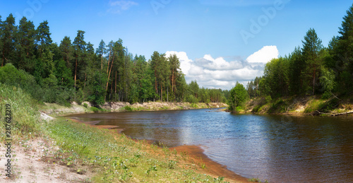 River Kerzhenets in Nizhny Novgorod Region, Russia