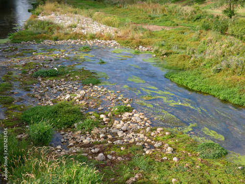 Río Najerilla a su paso por la población de Nájera; paso del camino de Santiego