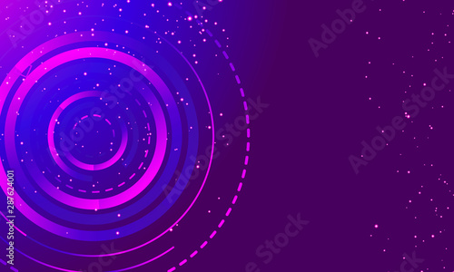 Elegant 3D Technology Wheel Background