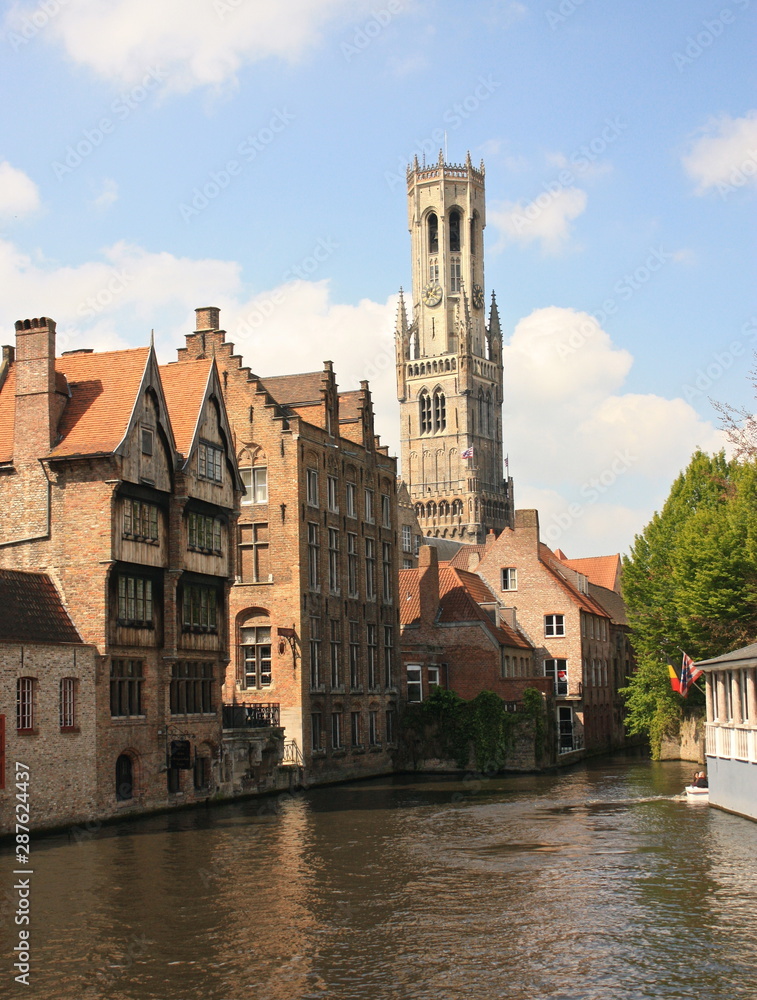 Fototapeta premium Vieille Ville de Bruges Flandres Belgique