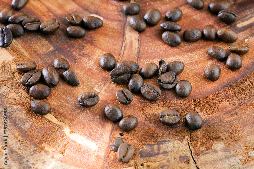 Roasted coffee bean, coffee from Brazil. Roasted coffee bean, coffee from Brazil.