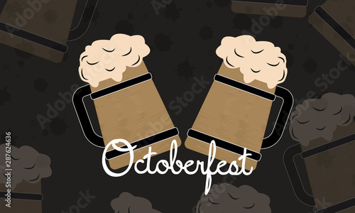 Abstract October Fest Banner background 