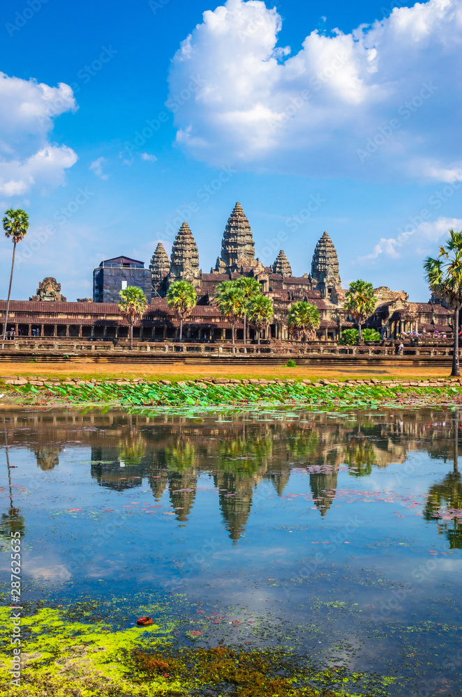 Ancient temple complex Angkor Wat, Siem Reap, Cambodia. Ancient temple complex Angkor Wat, Siem Reap, Cambodia.