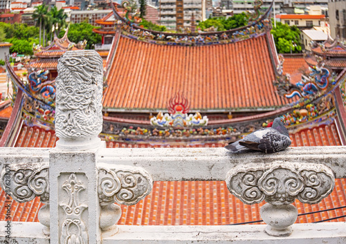 Roof of Longshan Temple in ...