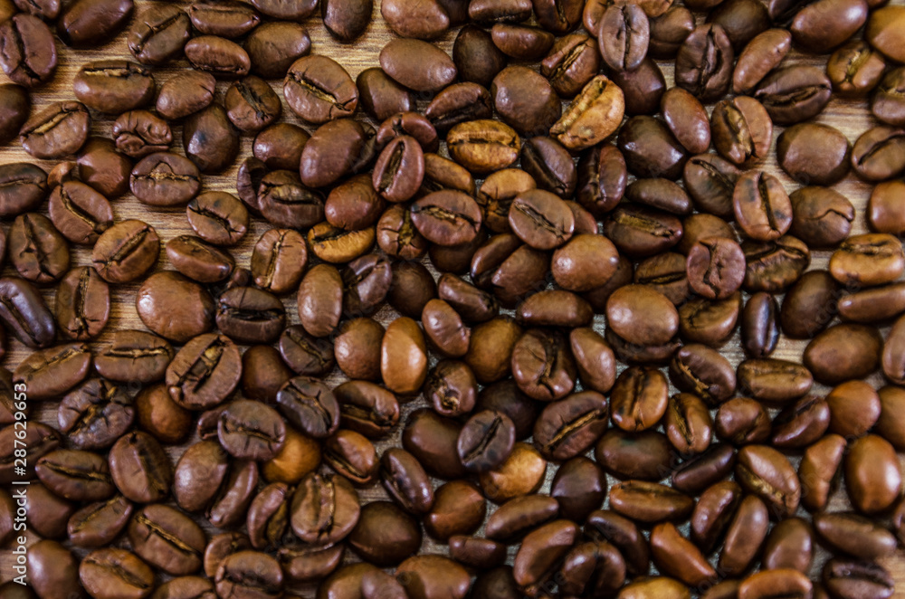 coffee beans background. View from above. coffee beans background. View from above.