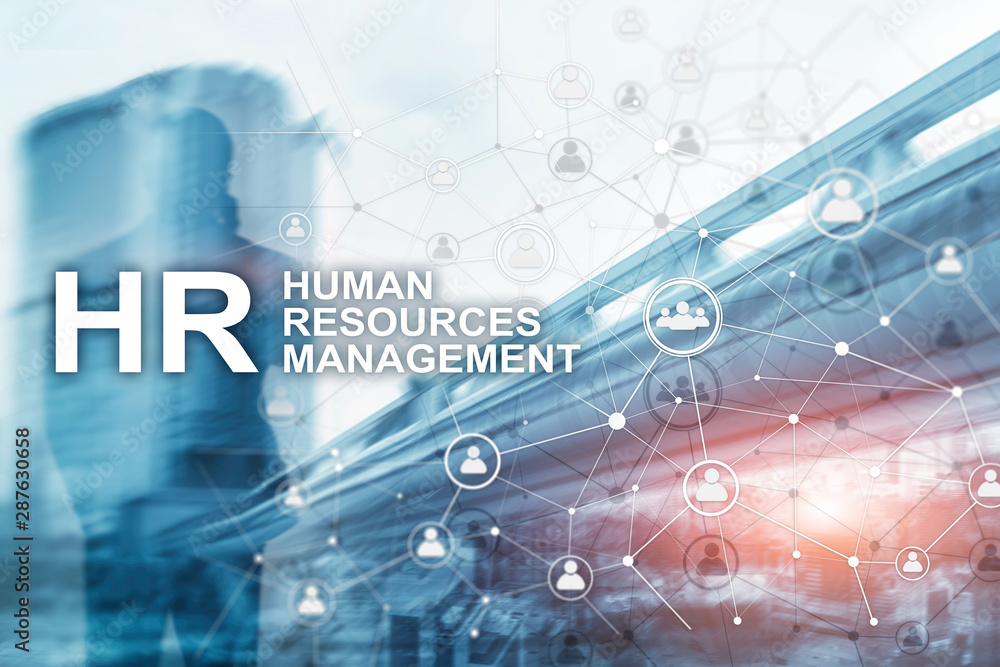 Obraz premium Human resource management, HR, Team Building and recruitment concept on blurred background