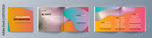 Set of brochures for marketing the promotion goods and services on market