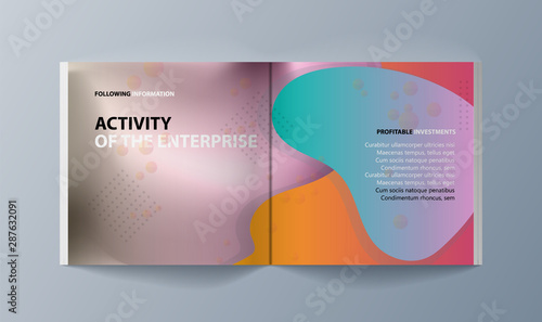 Set of brochures for marketing the promotion goods and services on market