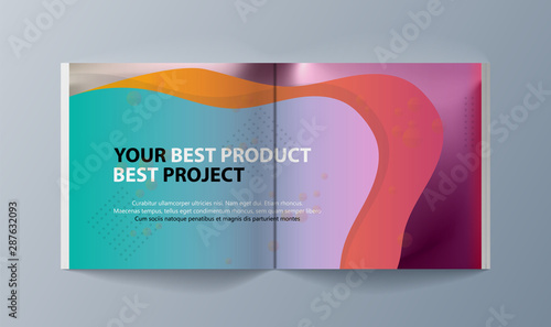 Set of brochures for marketing the promotion goods and services on market