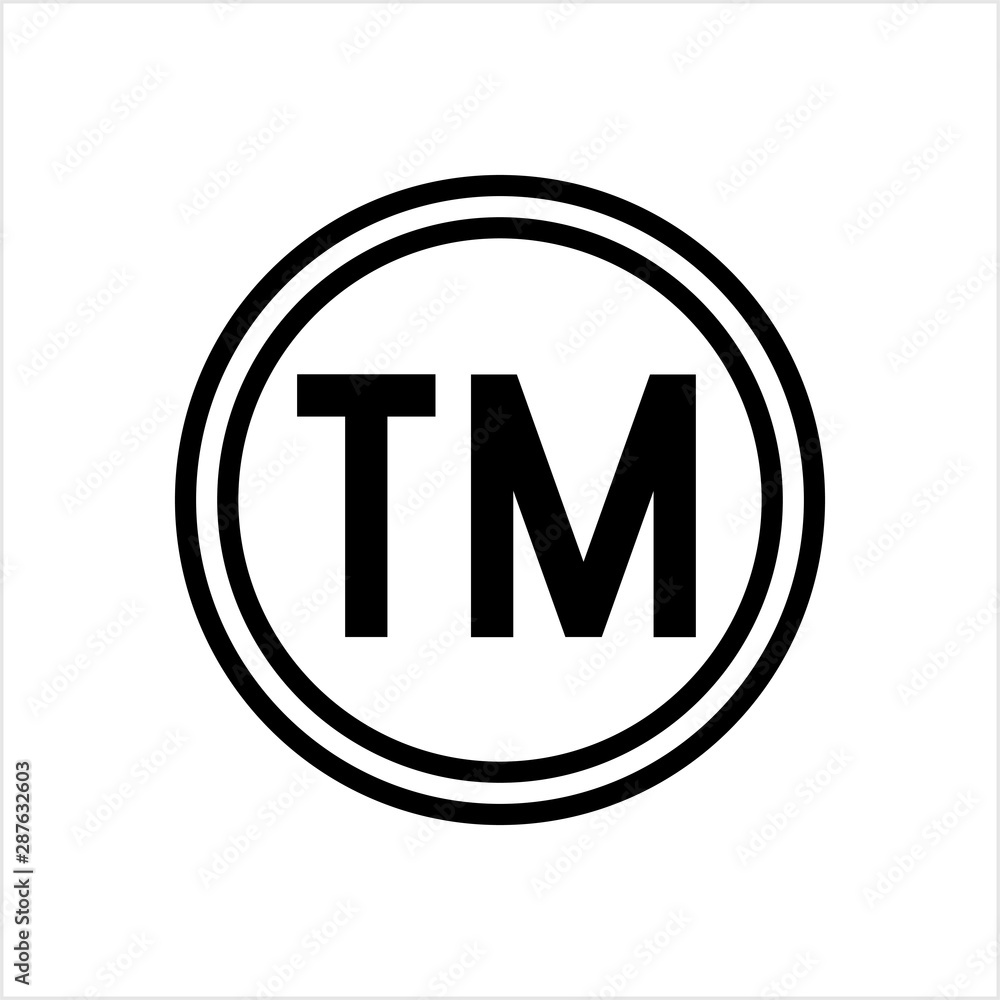 TM Trademark Symbol Icon, Tm Symbol, Unregistered Trademark Symbol Icon ...